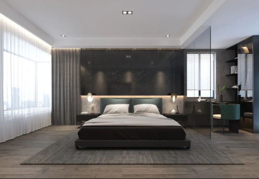 苏州玲珑湾 190 平私宅设计,金属元素与色彩点缀的个性空间-25