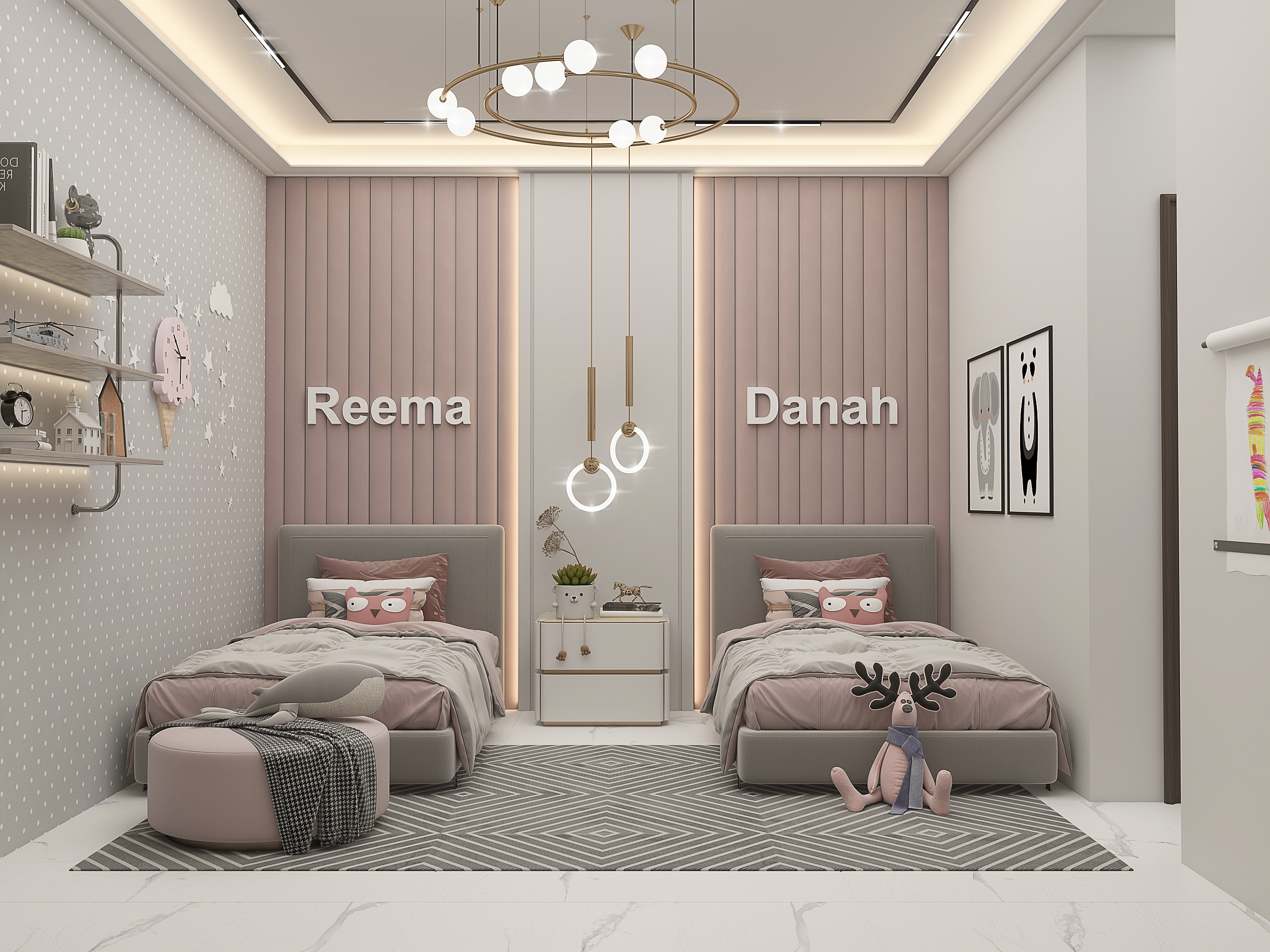 Girls Bedroom Design In Kuwait City-0