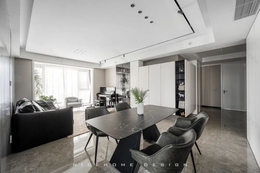 《青秀澜湾》现代简约风格住宅设计丨浙江南鸿装饰-27