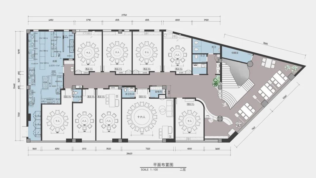 壹品餐厅英才路店丨中国洛阳丨鼎绘空间设计-20