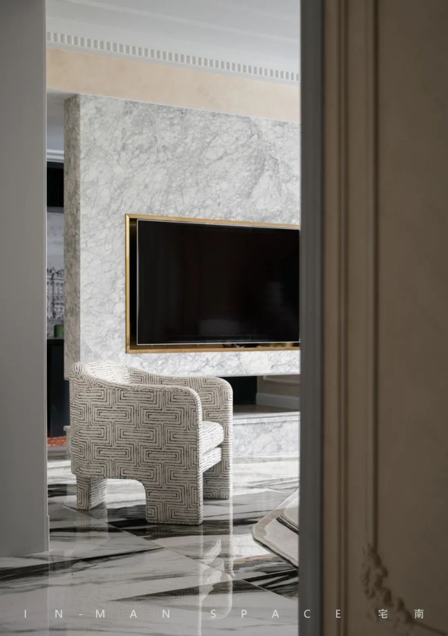 流动空间 · 内江万晟城华府 193㎡现代简约设计丨中国内江丨宅南空间设计事务所-16