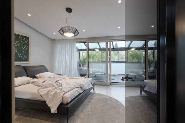 贝尔格莱德Dedinju带木质格栅结构的顶层公寓丨Studio Autori-40