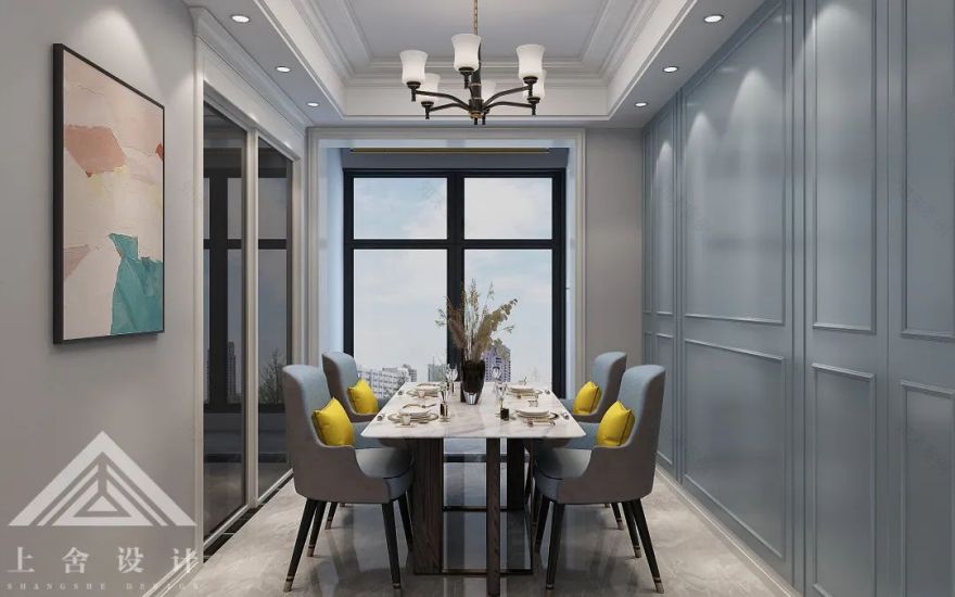 汉城时代 122㎡美式轻奢,温馨跳跃的感官世界-11