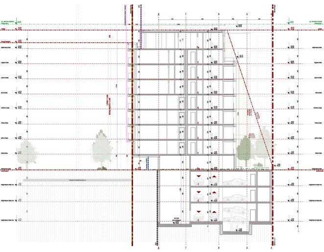 Žička和Dravska街角带露台的七层建筑-27