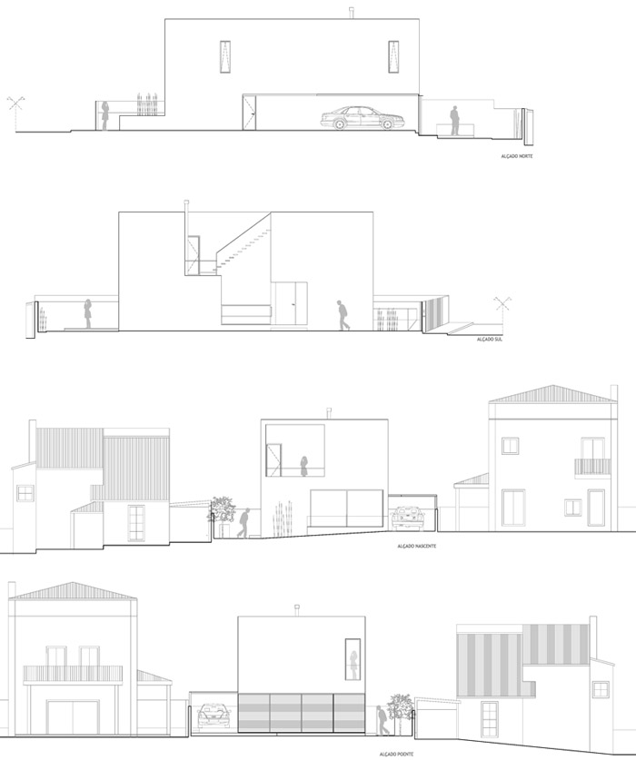 葡萄牙 DJ 住宅 | 中庭组织复杂空间-20