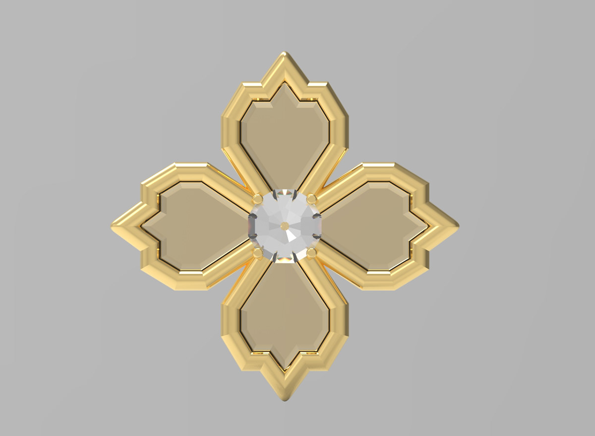 Clover/cross inspired pendants-6