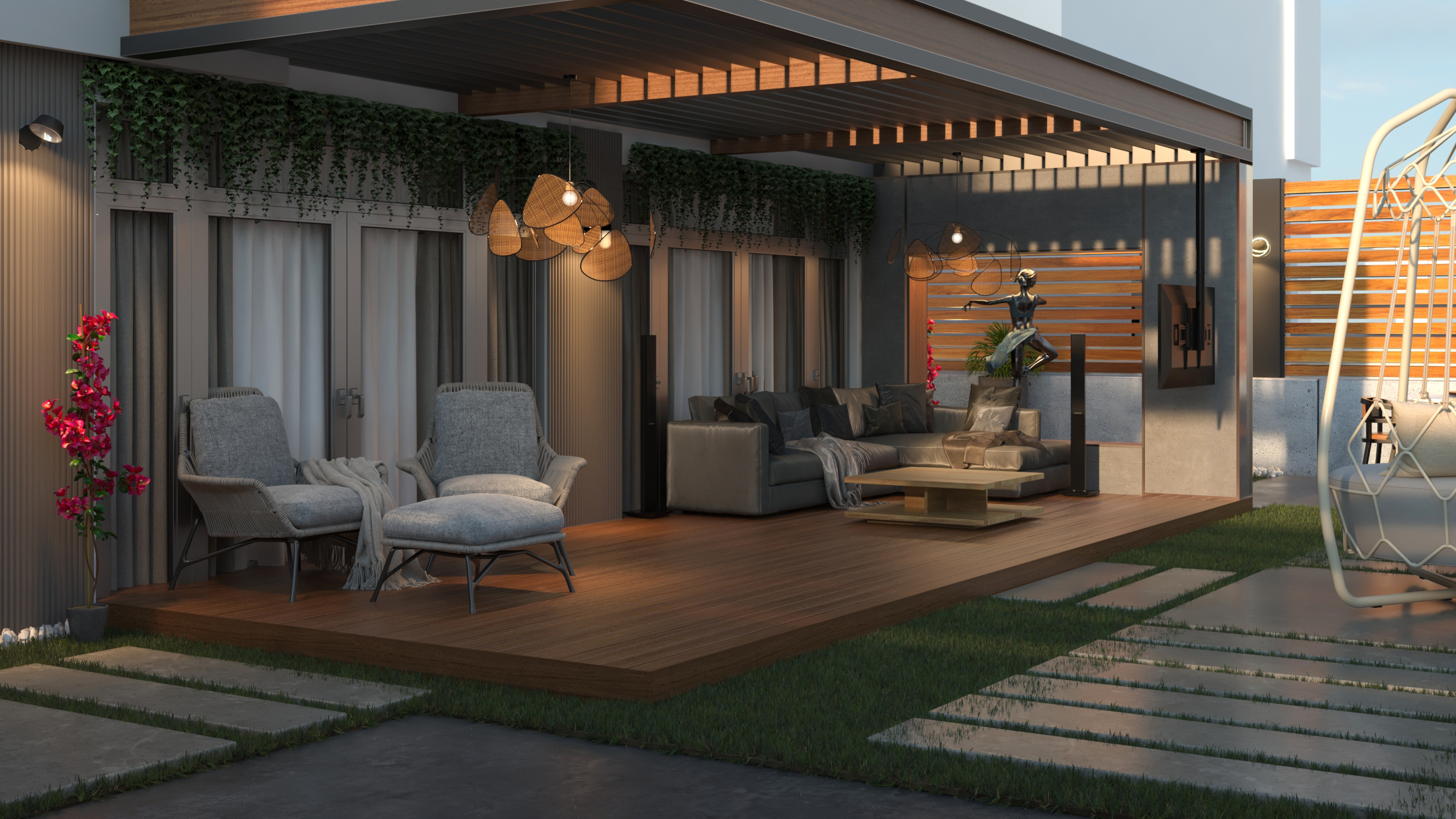 Garden In ZAYED Patio Compound-1