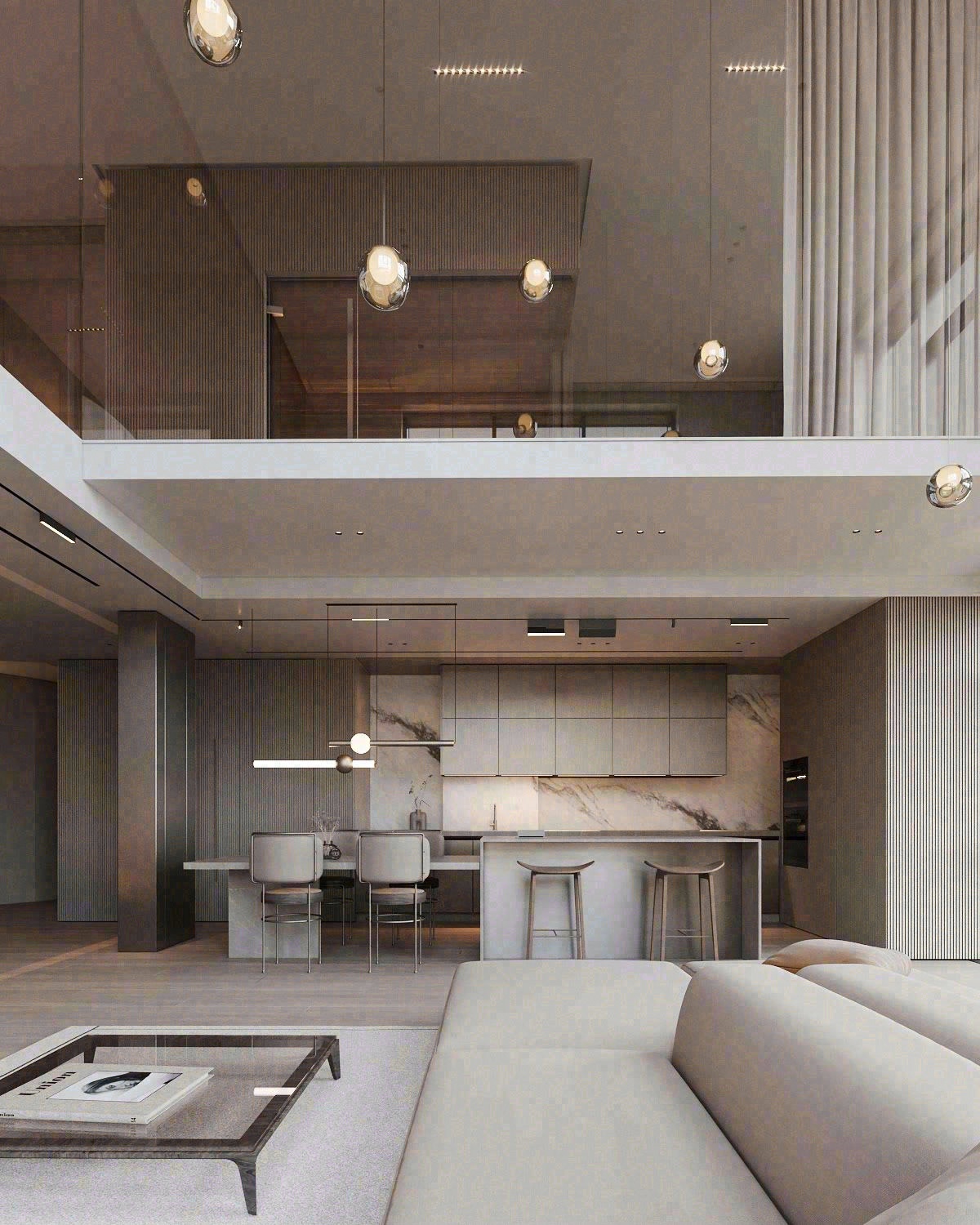 铜绿顶层公寓-6