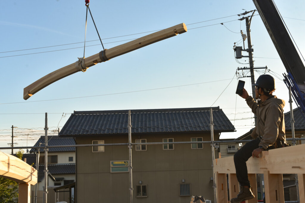 根の上の石場建て８　建前丨水野设计室-41