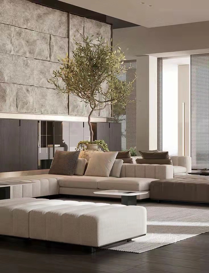 极简豪宅，暖色系主调，设计师打造舒适空间-5