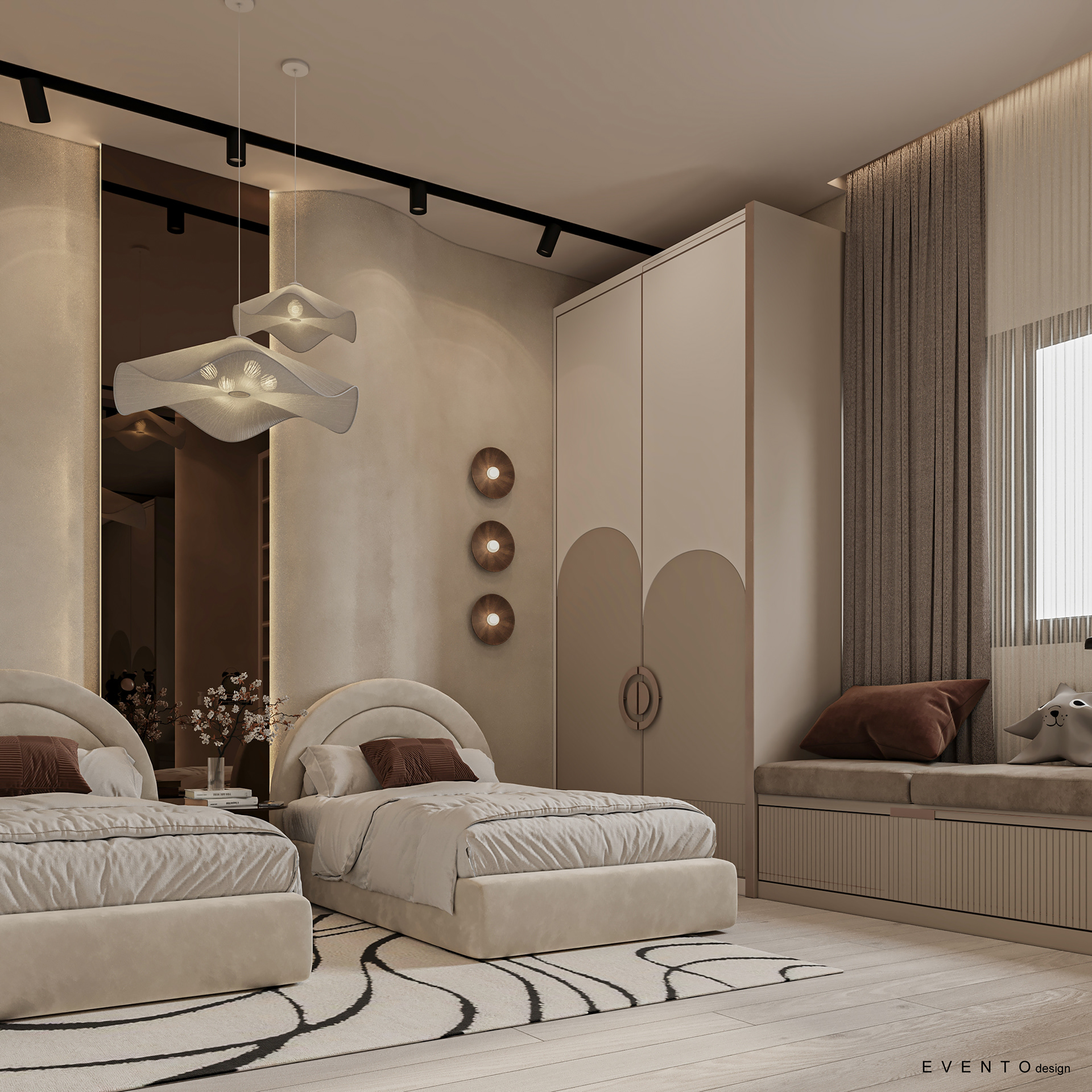 极简主义儿童房设计丨Aya Shahin-9