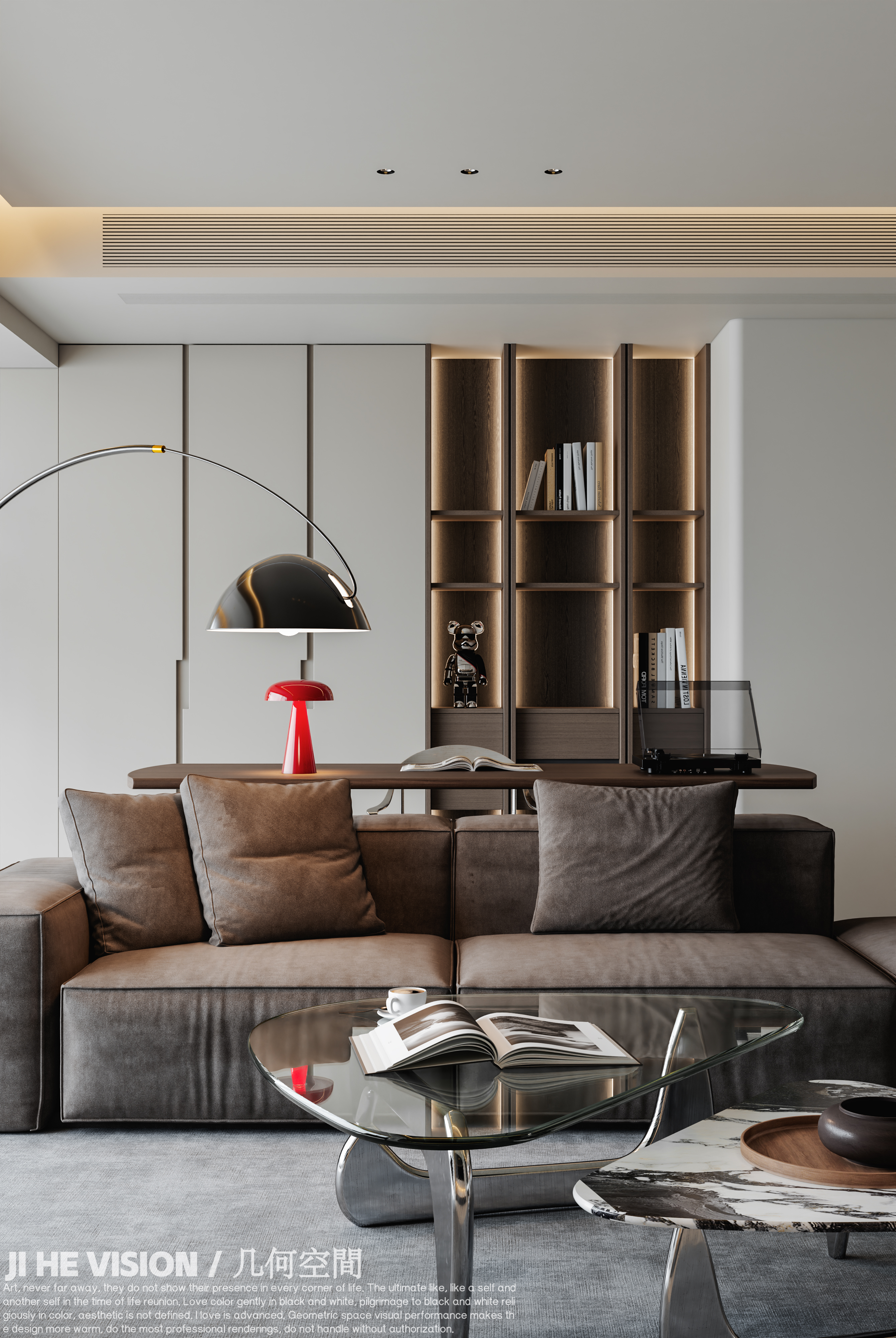 几何空间视觉表现 | 正荣府现代客餐厅-8