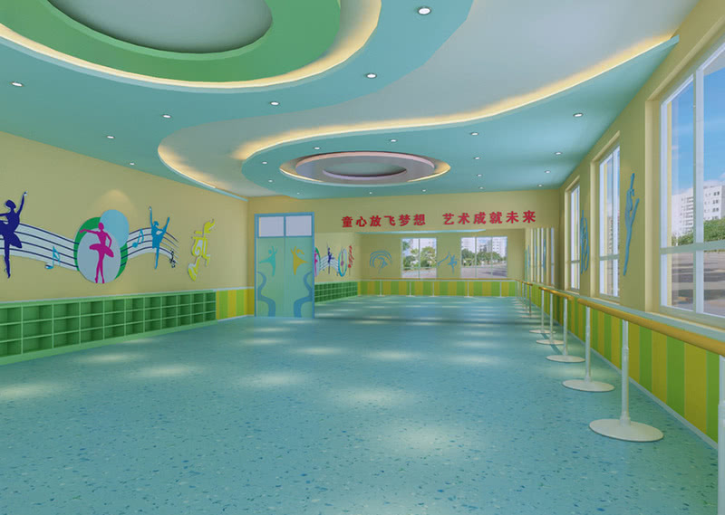 舞蹈教室 舞蹈房设计案例效果图-11