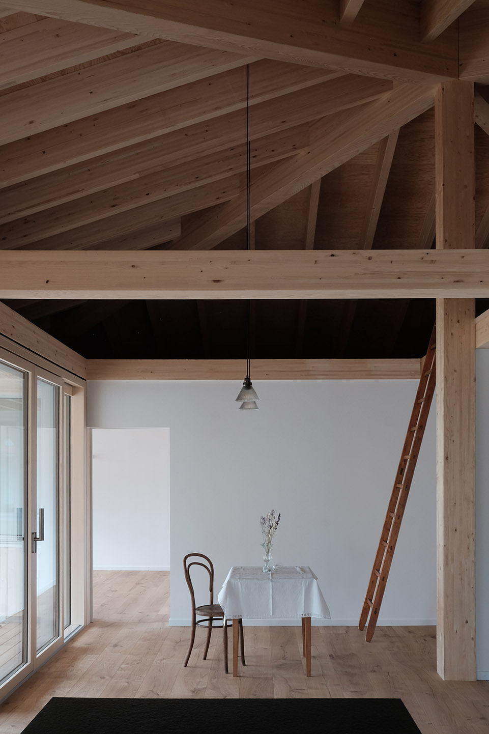 有金字塔屋顶的住宅，瑞士 / Charly Jolliet Architecte-20