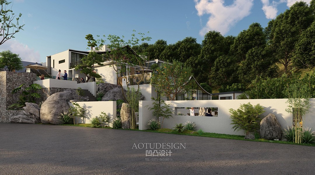 水泉映月民宿丨中国新乡丨河南凹凸环境艺术设计-29