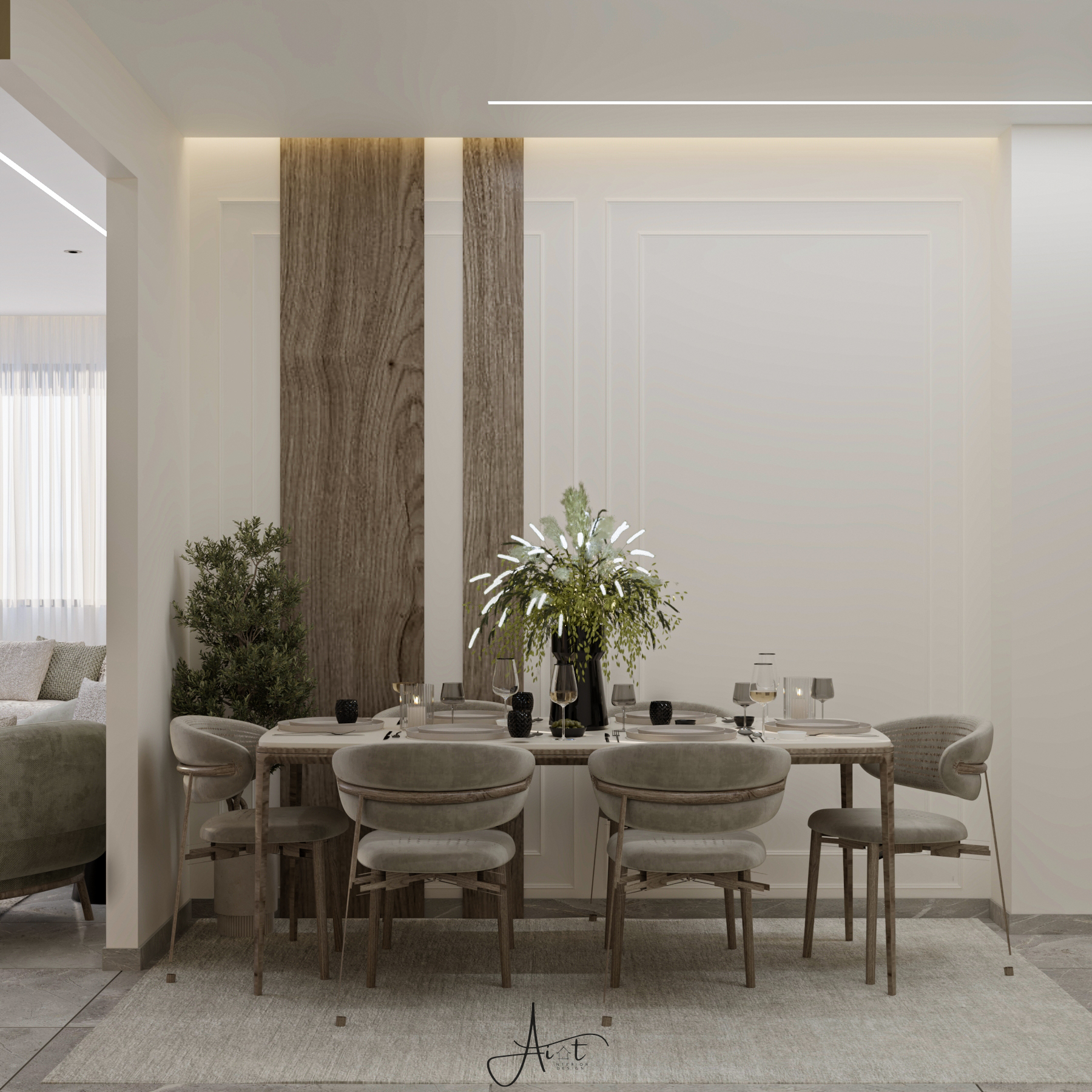 تصميم داخلي لمنزل موردين-5