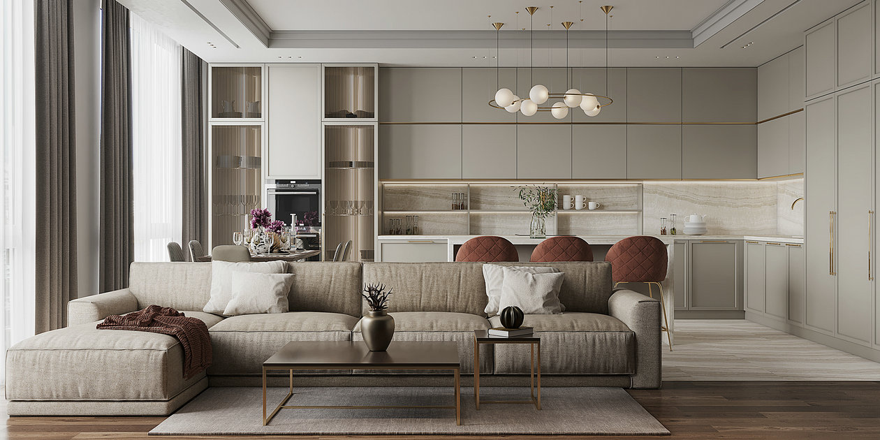 乌克兰基辅浅色系公寓设计-4