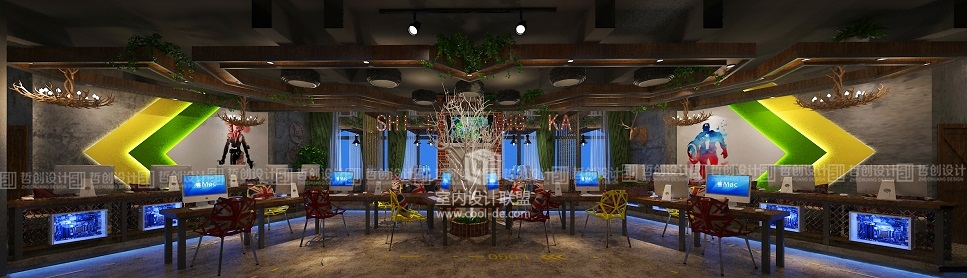 昆明专业网咖装修设计效果图分享 昆明网咖装修设计-28