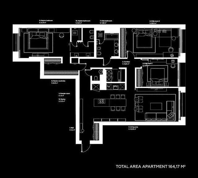 164m²优雅私宅丨YODEZEEN Architects-5