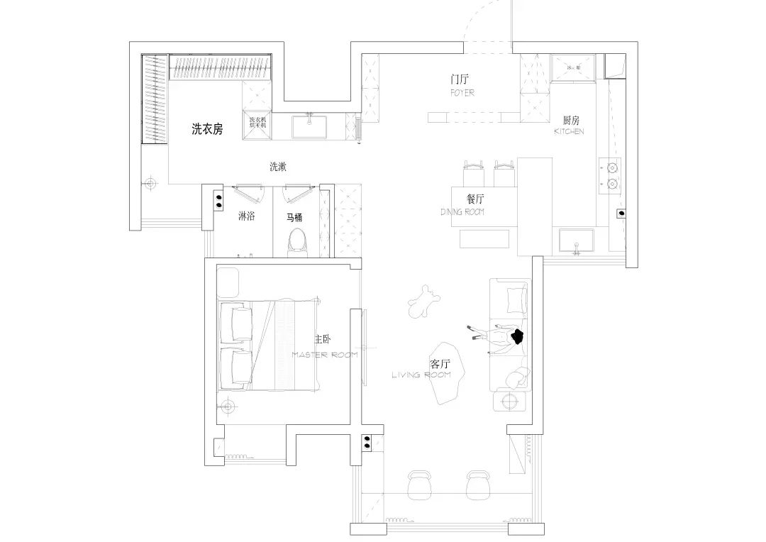 银泰红城小户型丨曼恩设计事务所-6