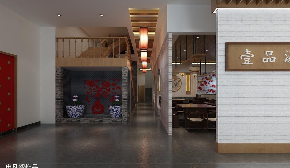 冉凡贺打造的中式酒店火锅店 | 壹品汤神的室内设计魅力-2