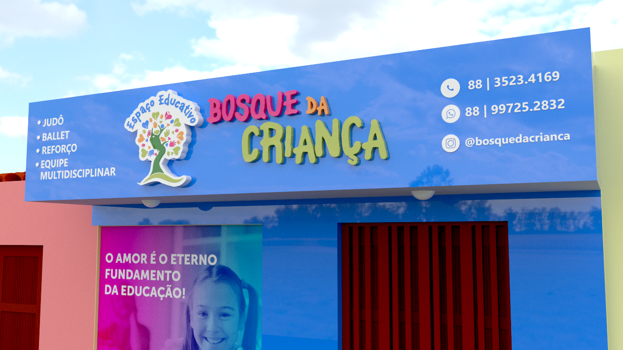 Projeto Fachada Comercial | Escola Bosque das Crianças-1