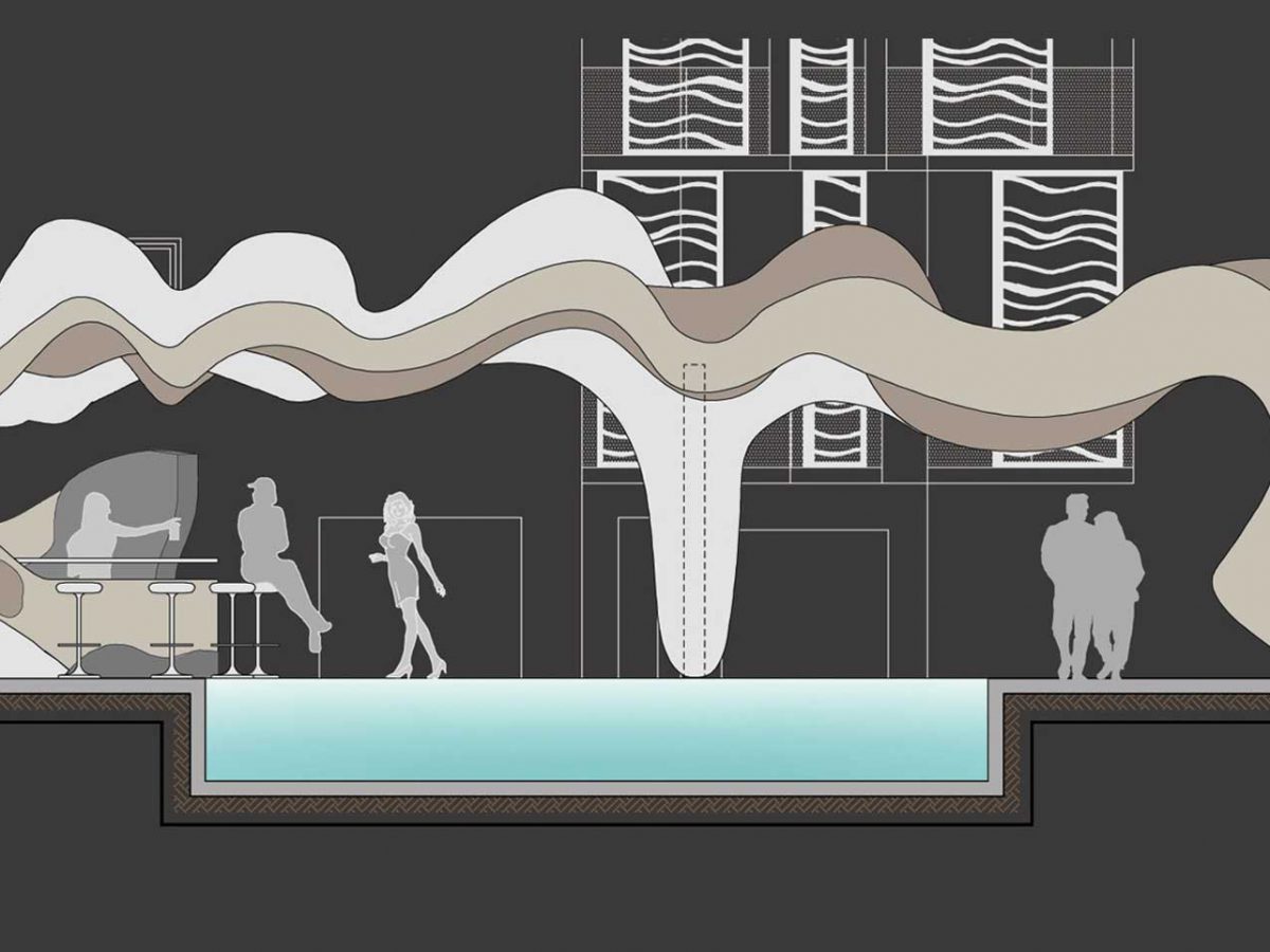 The Wave Pergola - Utopia Hotel Design-11