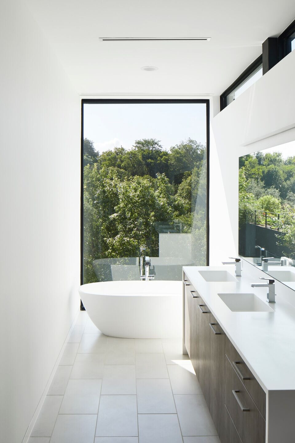 德州奥斯汀湖畔简约石 Glass Bridge 住宅-32