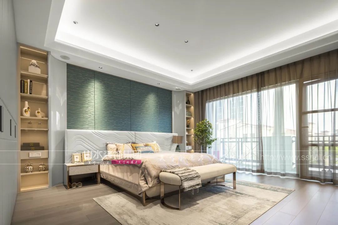 现代轻奢别墅设计丨山水装饰集团-67