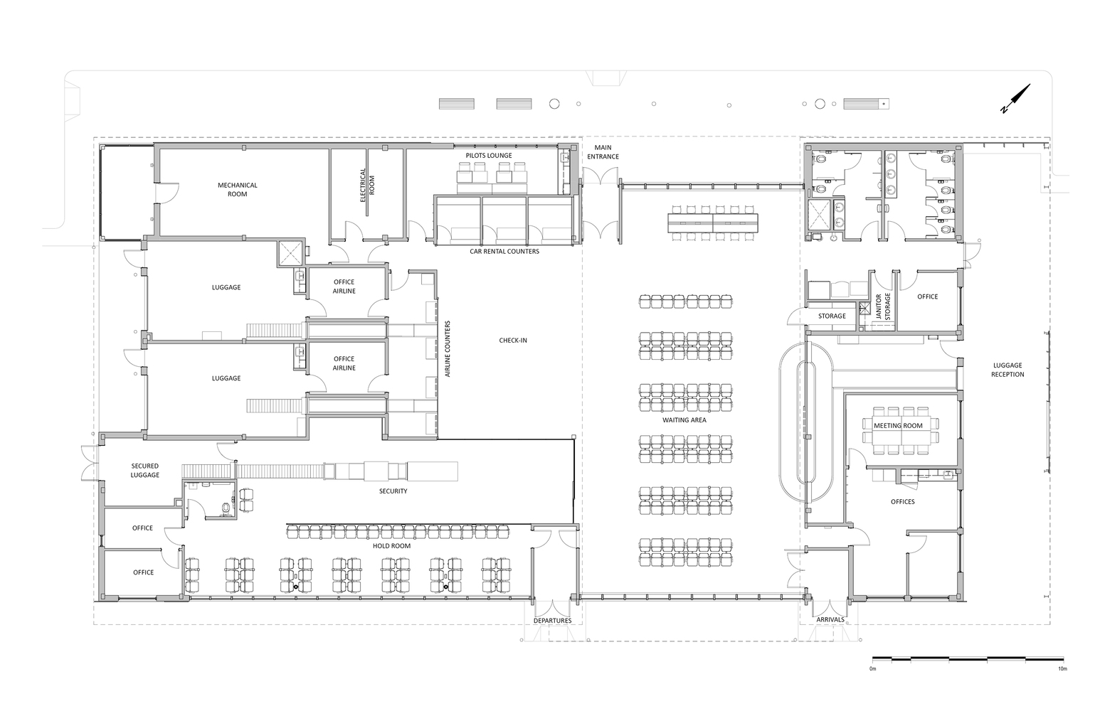 加拿大 Chibougamau-Chapais 机场航站楼，展现原住民文化的现代设计-18