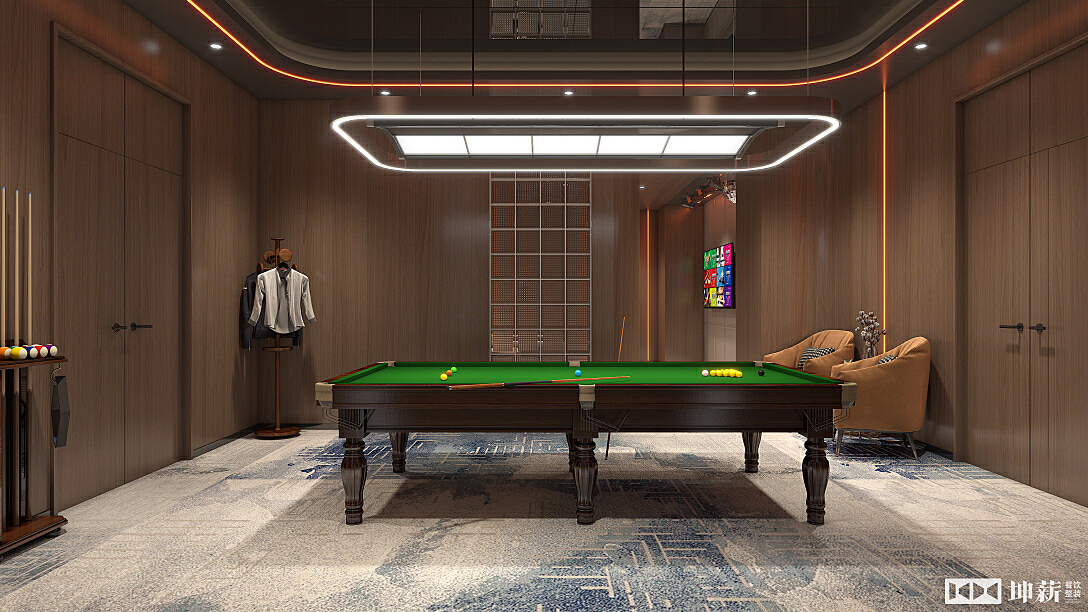 ZZ CLUB 台球室丨中国北京丨坤薪整装-21