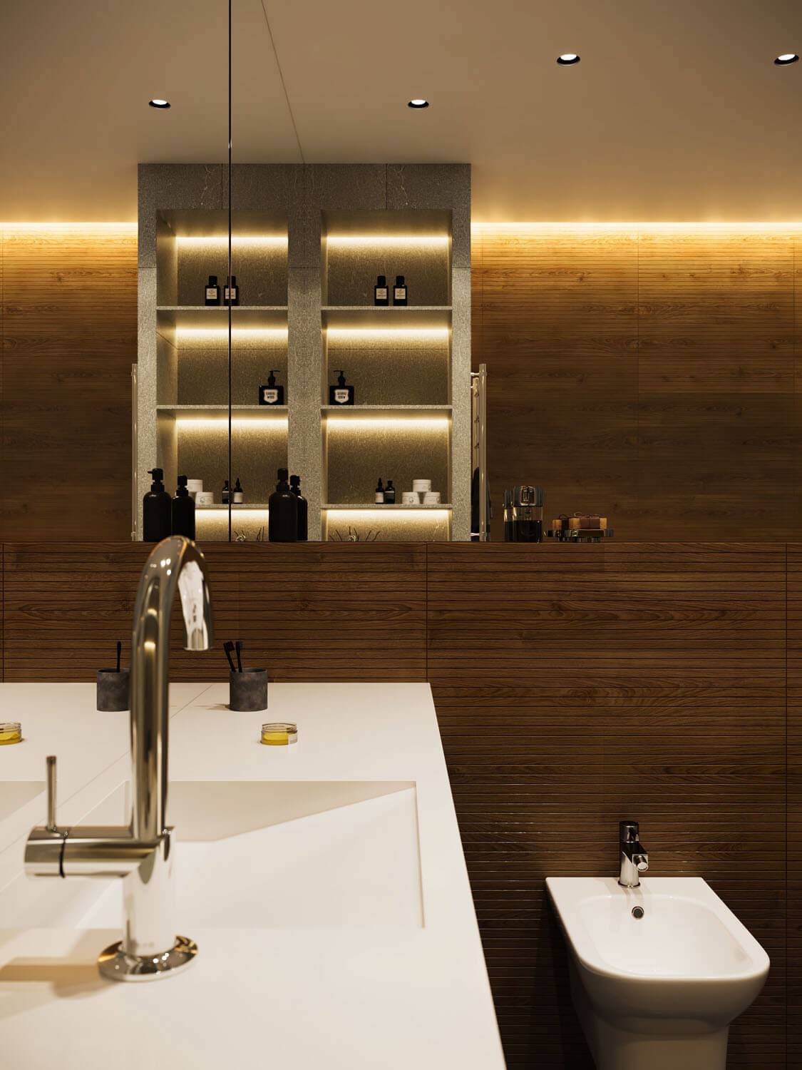 木质+高级灰 舒适到极致的住宅空间-18