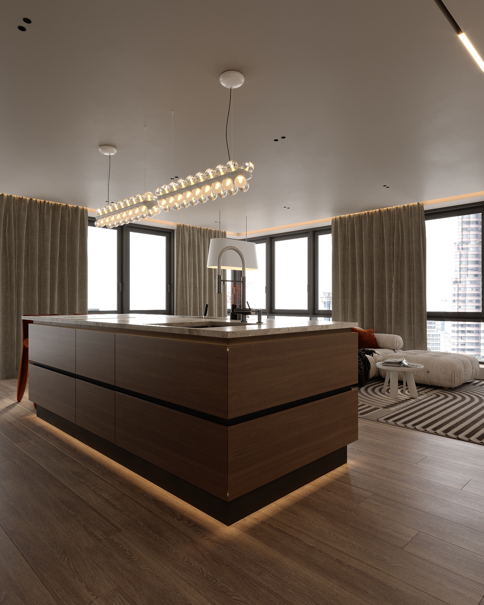 现代风格大型舒适公寓丨乌克兰丨Bodes studio-29