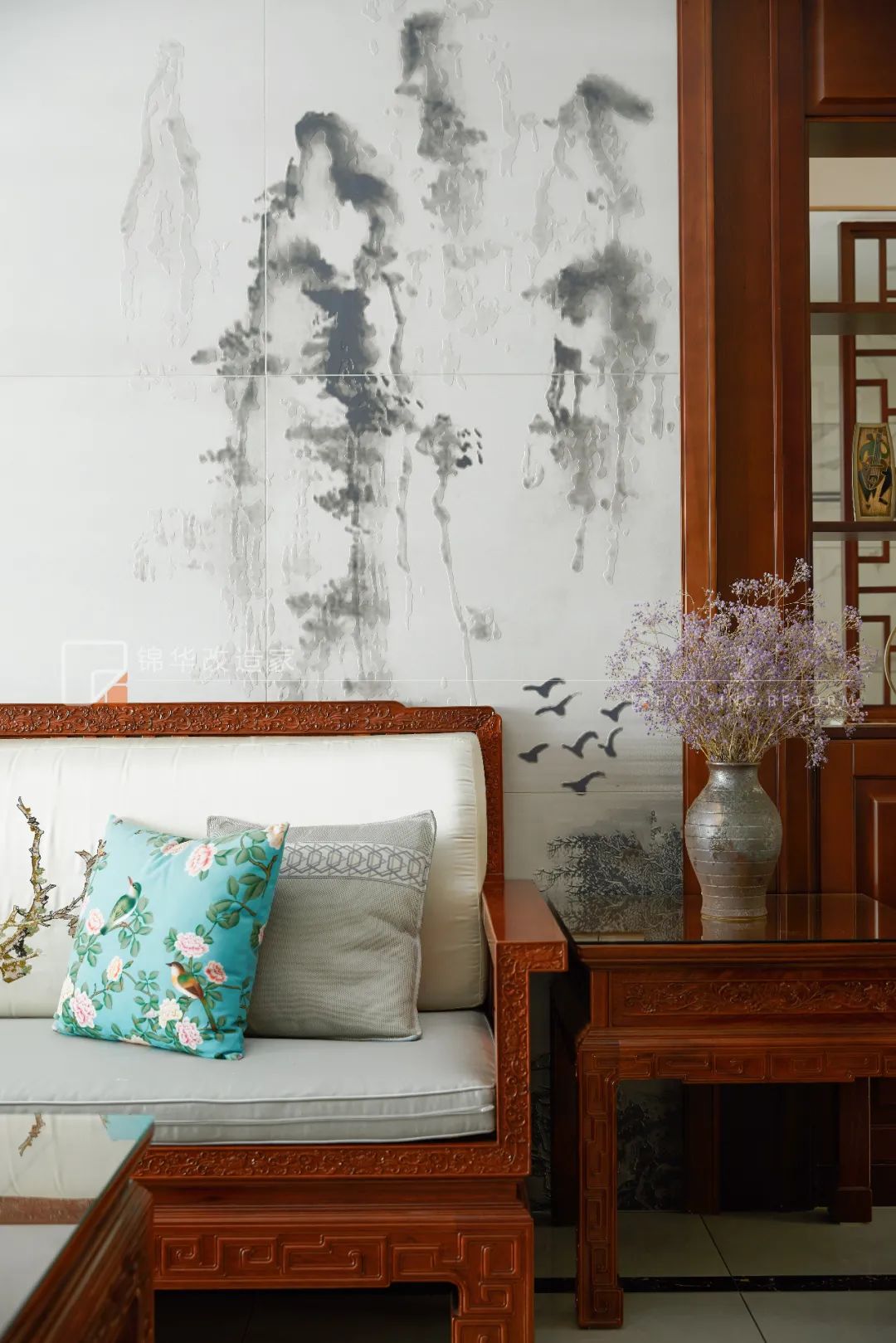 阳光 100 中式养老房 | 新中式风格,红木家具,强大的收纳功能-39