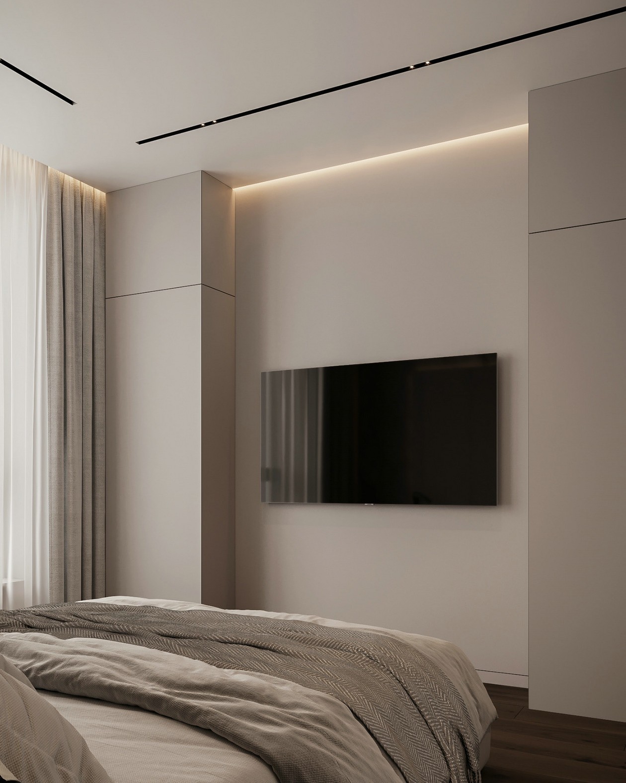 95㎡中性色系公寓设计-15