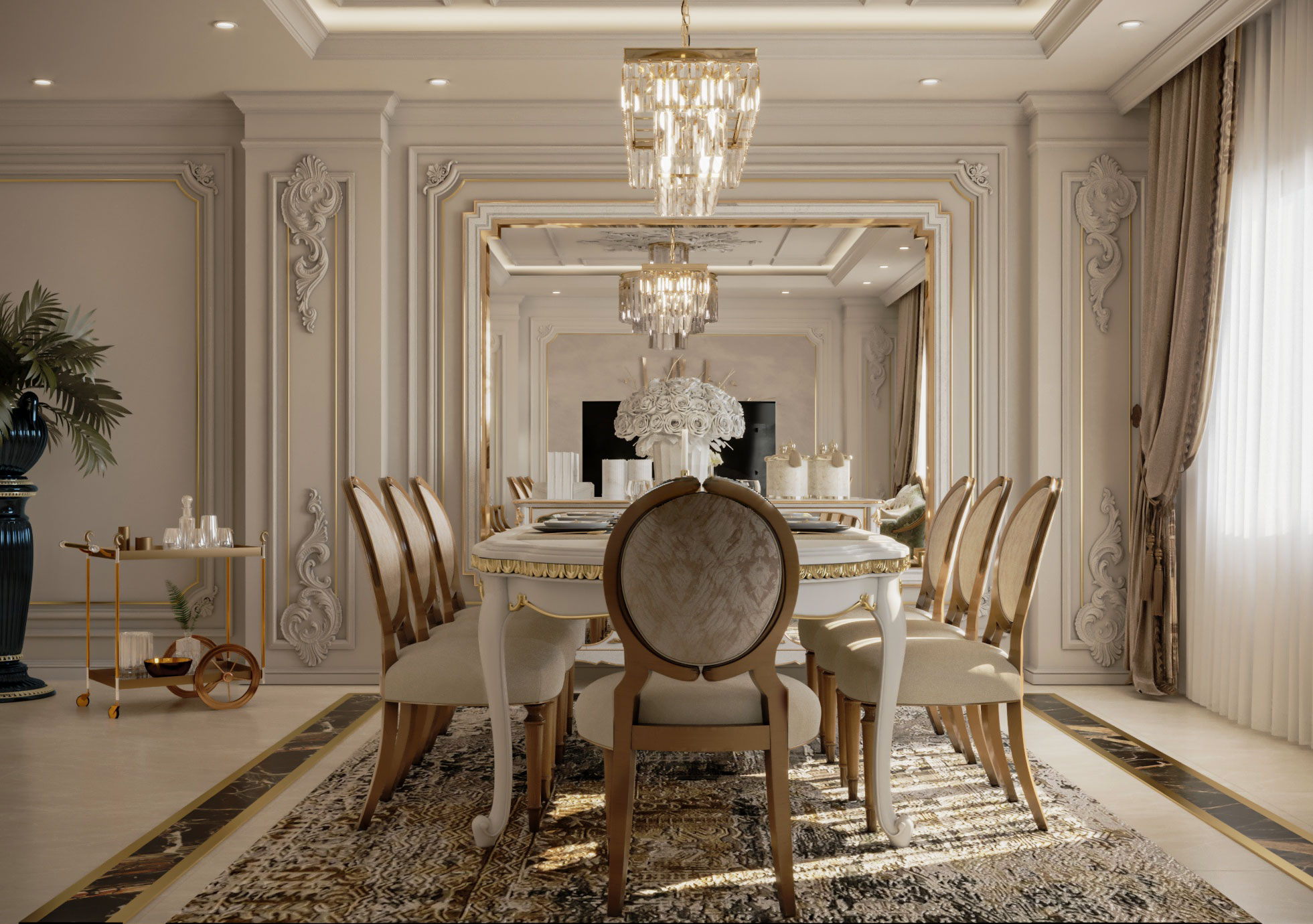 接待设计经典风格丨埃及丨Archtonica 设计工作室-9