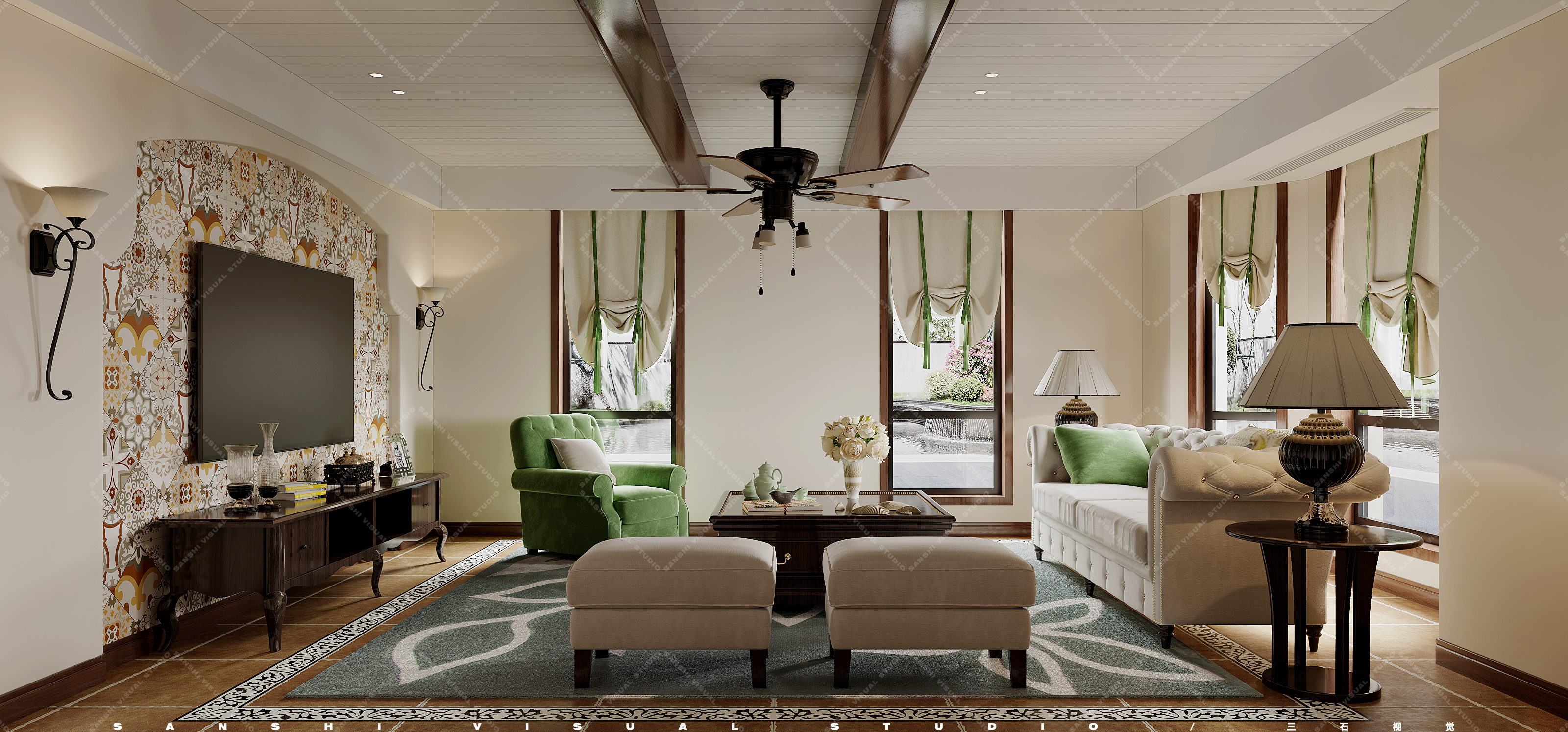 复古美式别墅-2