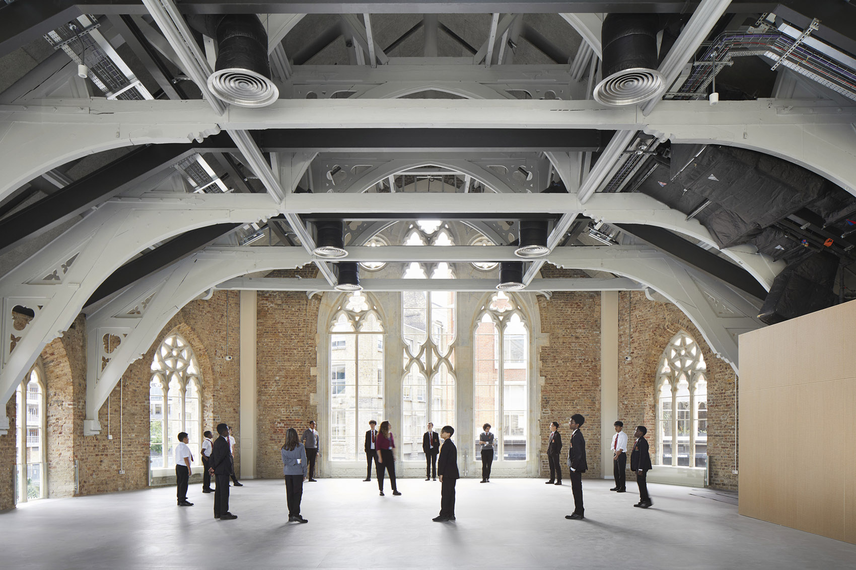 伦敦中央基金会男子学校丨英国伦敦丨HawkinsBrown-18