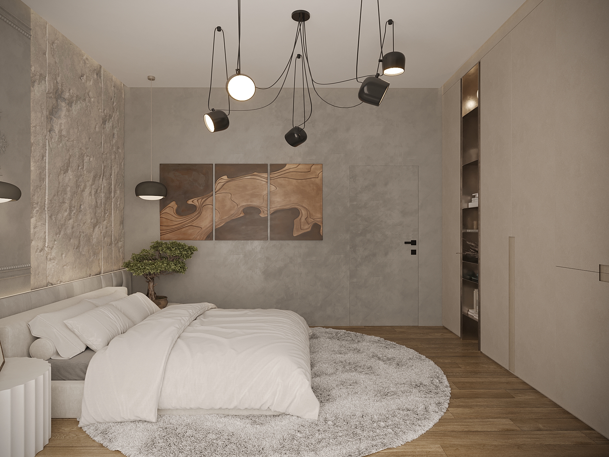 bed room interior design-7