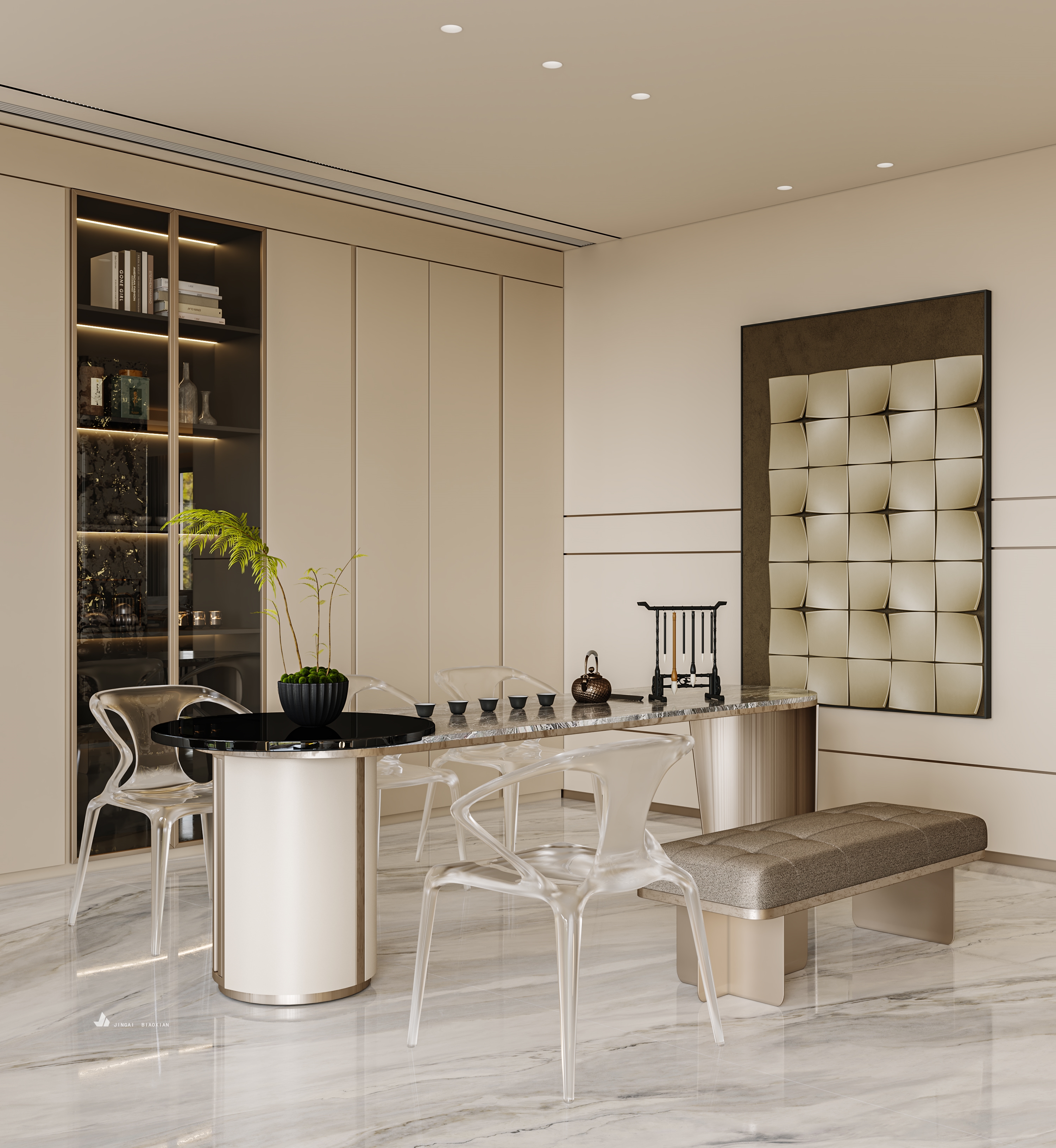 轻奢风与自建房的碰撞-5