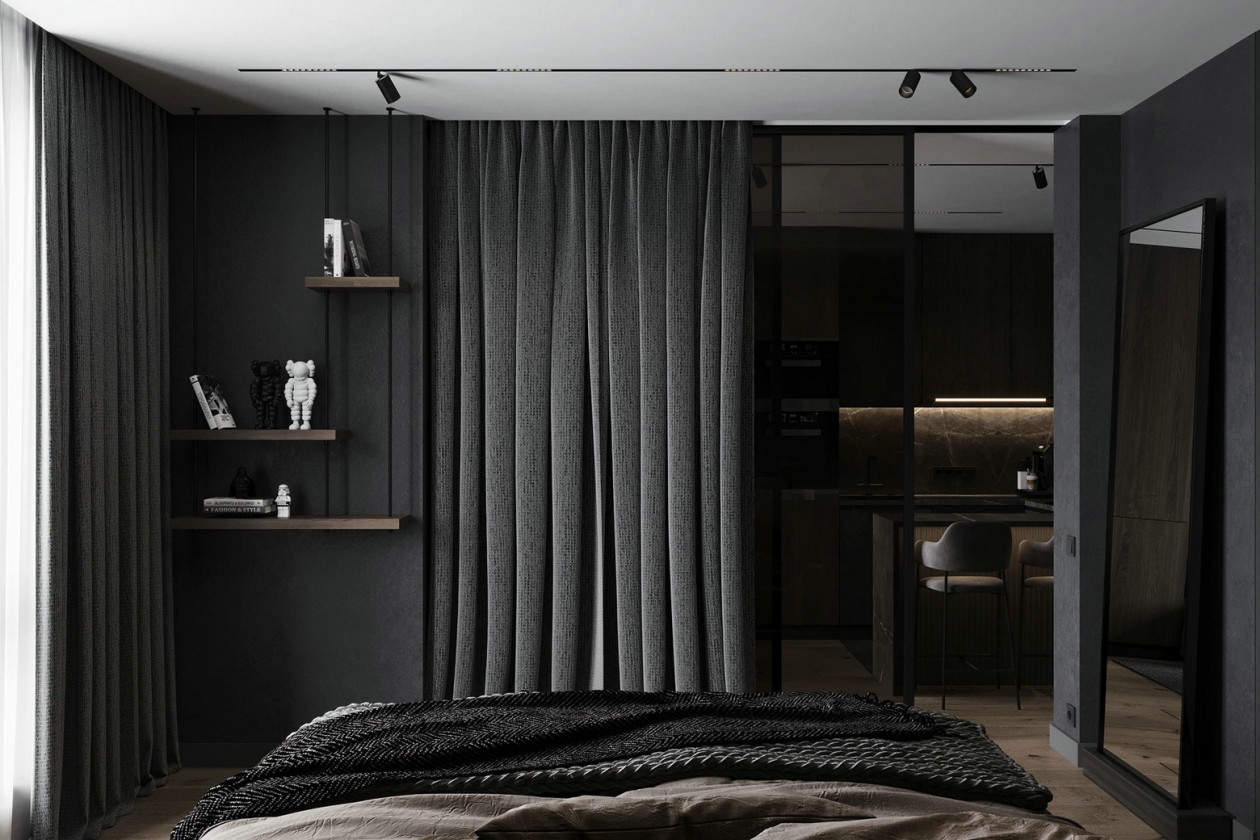 高级黑公寓 丰富极具有质感-19