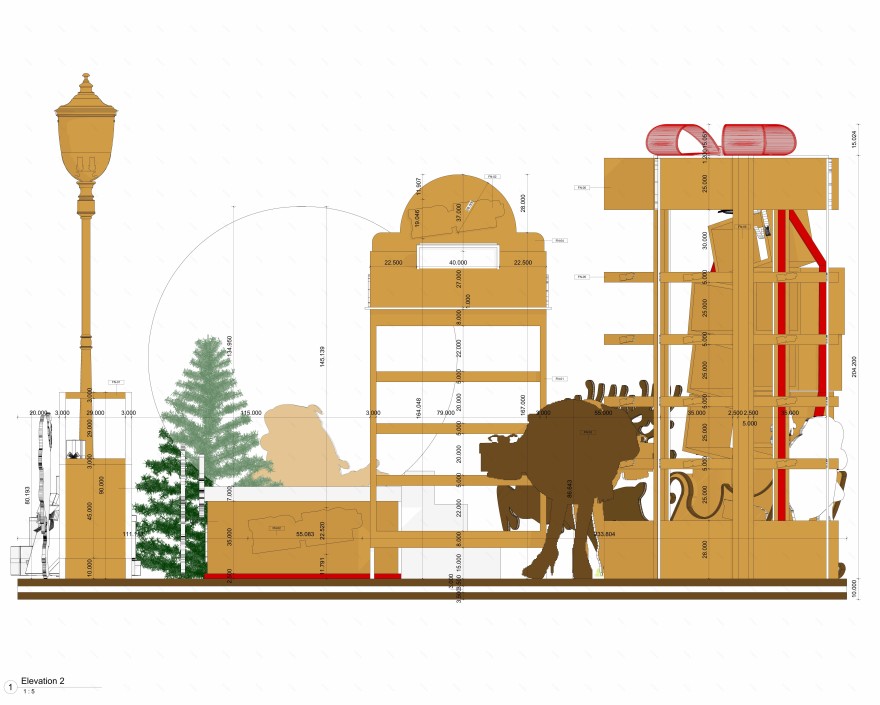 M&M's圣诞展示架4·4(注:M&M's一般指玛氏公司生产的巧克力豆,这里推测Stand是展示架的意思,但由于不清楚4·4的具体含义,可能表述不是非常精准) 丨沙特阿拉伯丨PROP ARCHITECTS-9