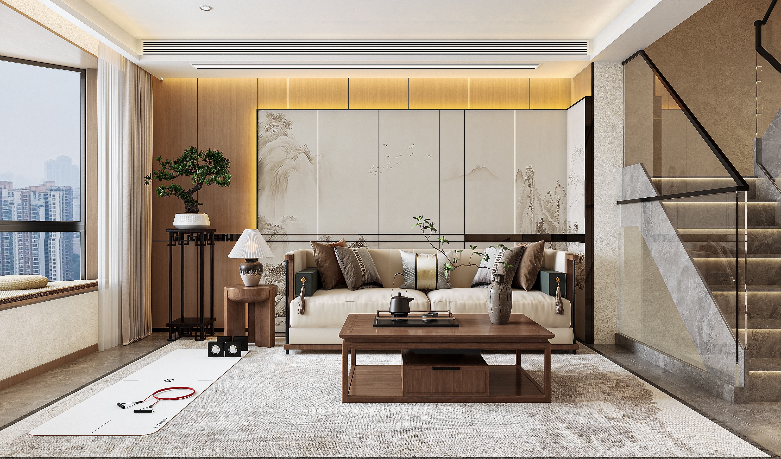 墨韵入墙,新骨承古 · 当代中式居-9