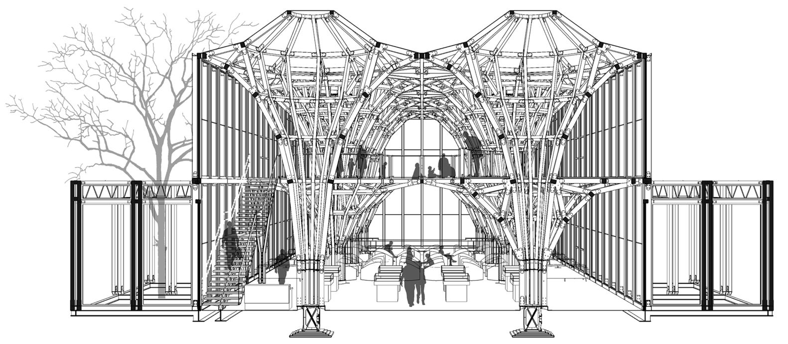 中国龙富社区中心 · 灵活环保的临时建筑-6