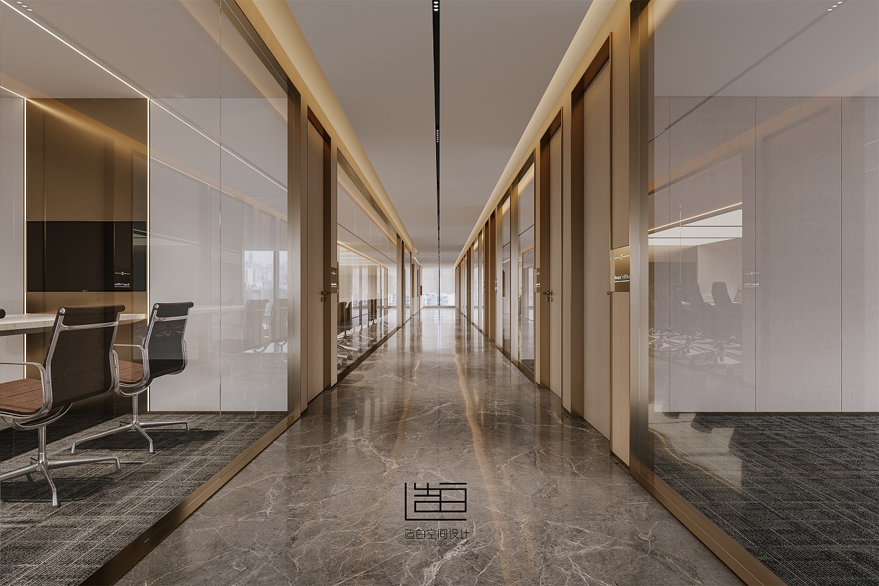 金该表现 | 招商办公设计表现 -17