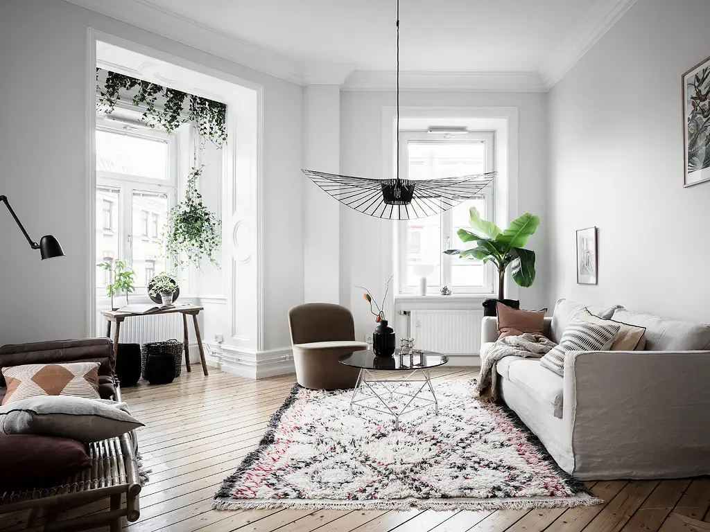 瑞典混搭风格公寓设计-1