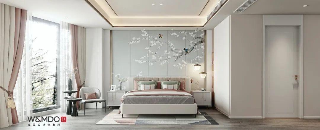 蓝山湾·肖府新中式设计,融合清雅古韵与精致简约-41