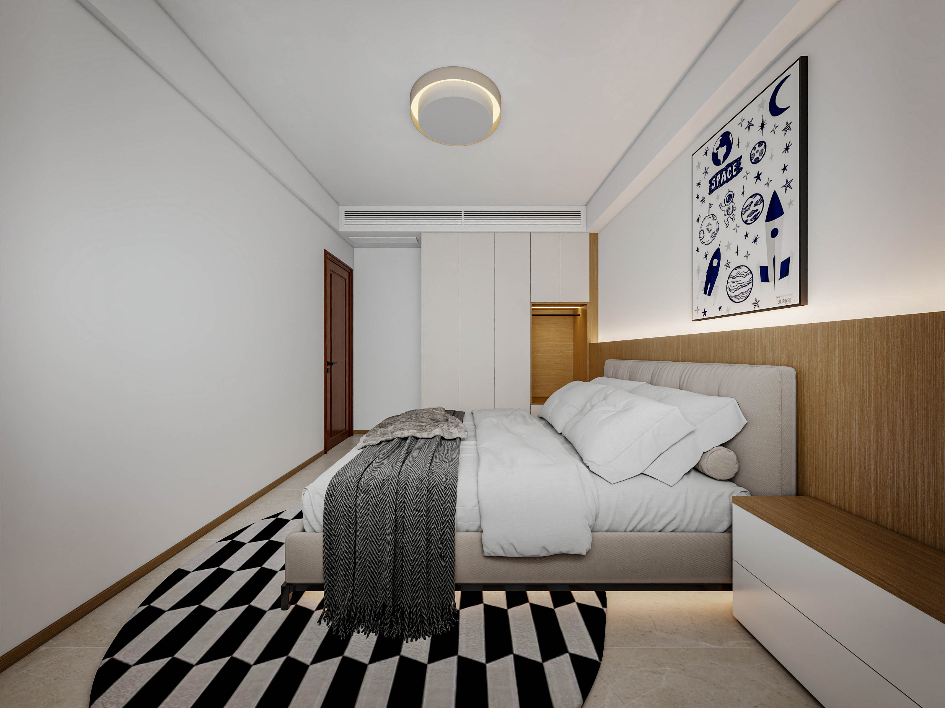 四川成都成都合院（376平方底跃简约中式三居室）-61