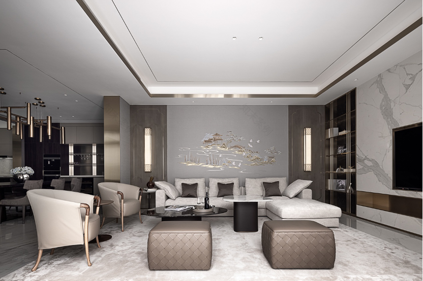 北京 1000㎡豪宅 · 现代中式的完美融合丨中国北京丨北京青廷装饰-28