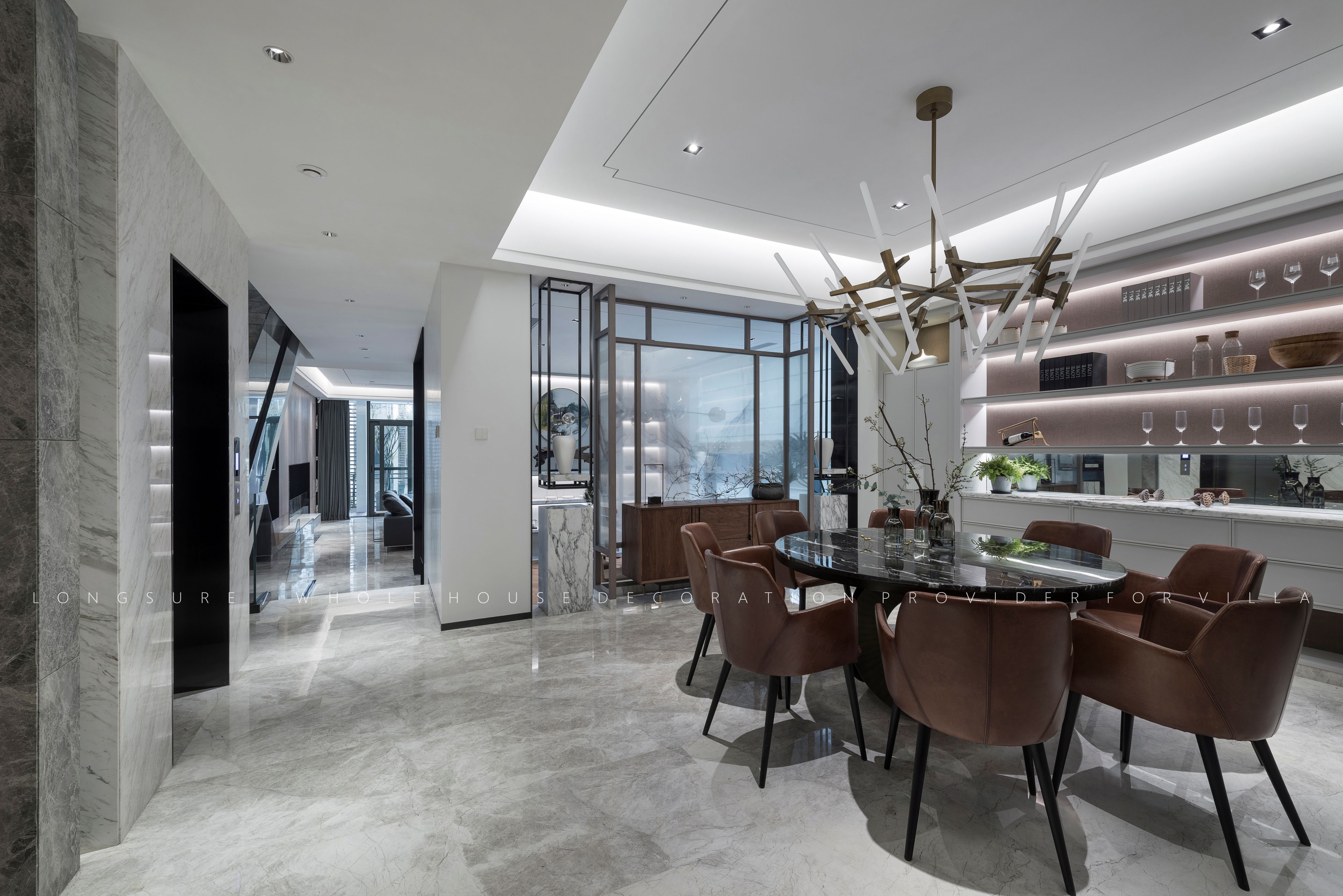 成都朗墅豪宅定制 | 实木整装的艺术-30